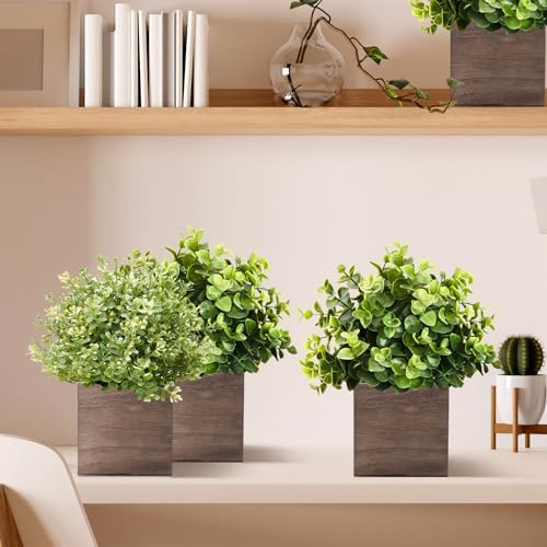 Suzile 12 Set Wooden Box Centerpiece, 5 Inch Square Planter Vase - Image 3
