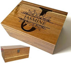Personalized Initial Storage Box Custom Wedding Memory Box for Keepsakes by TopObsession