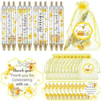 Chuangdi 50 Sets Baby Shower Favors Gifts for Guests Includes 50 Pcs Ballpoint Pens, Thank You Cards and Organza Bags(Bee) by CelebrateEveryMoment