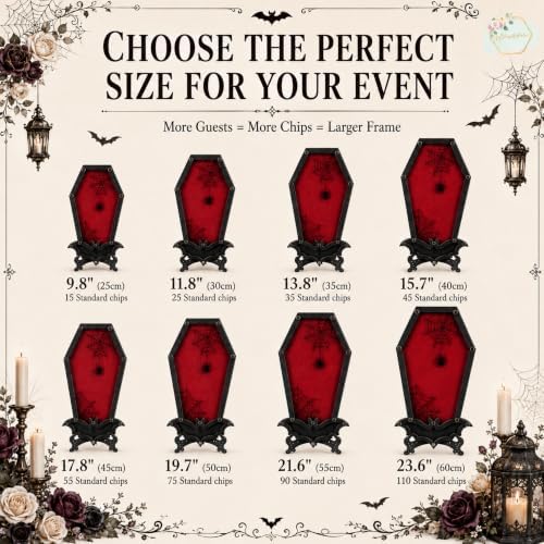 Halloween Wedding Guest Book Coffin Sign in Keepsake Frame - Image 5