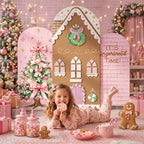 Moukeren 3 Pcs Pastel Pink Gingerbread Arch Cover 4ft 5ft 6ft Decor - Image 2