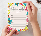 Pack of 30, You're Invited Invitations with Envelopes, Floral Invites for Your Wedding, Bridal Shower, Baby Shower, Birthday Invites Fill-in Style 5 X 7 Inches - Image 5