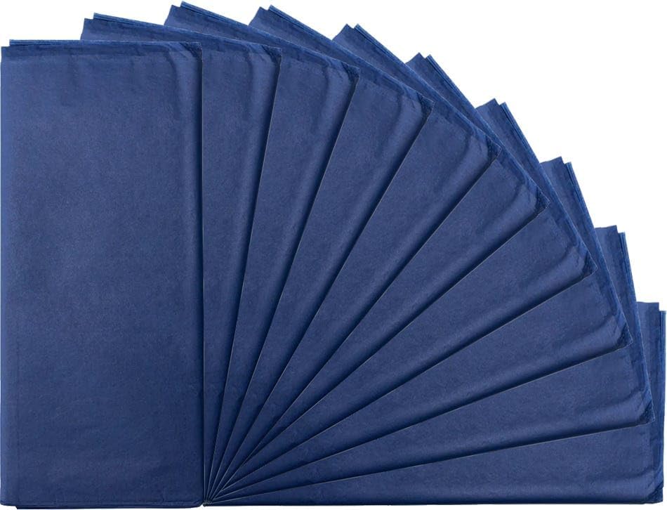 JAM Paper Tissue Paper - Presidential Blue - 100 Sheets/Pack - Image 3