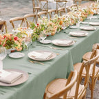 sancua 2 Pack Sage Green Tablecloths 60x102 Inch for 6 Feet Rectangle Tables - Image 3