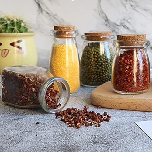 yarlung 30 Pack Glass Favor Jars with Cork Lids, 4 OZ Clear Small Candy Jars Set Square Decorative Bottles for Thanksgiving Gift, Christmas, Baby Shower Wedding Party Favor, Brown Labels and Strings - Image 7