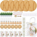 Honeydak 49 Pcs Baseball Baby Shower Prizes for Game Players 6 Sets Cheese Board Fork Knives Coasters Towel Potted Plant Thanks Card Gift Bag for a Little Slugger is on the Way Baby Shower Favors by Honeydak