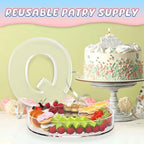 13.8" Extra Large Acrylic Letter Charcuterie Board Box, Reusable Fillable Letter Cake Candy Dish Display Serving Tray for Birthday Anniversary Party Decoration (Q) - Image 5