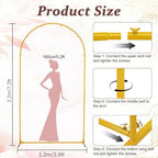 7.2FT Metal Wedding Arch Backdrop Stand for Party, Balloon Arch Stand - Image 4