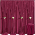 40ft x 10ft Burgundy Backdrop Curtain for Parties Wedding Maroon Wrinkle Free Backdrop Drapes Panels for Birthday Party Bridal Shower Photo Photography Polyester Fabric Background Decoration by Suppromo