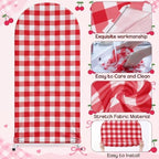 Tingjoo 3 Pcs Our Little Cherry on Top Baby Shower Arch Backdrop Cover - Image 4