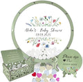 Sage Green Wildflower Baby Shower Guest Book Alternative Drop Box Frame by GIFTSH0PBYHELEN