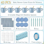 43 Pcs Baby Shower Game Prize for Winner Baby Shower Favor, Blue - Image 2