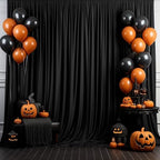 Wokceer Black Backdrop Curtain for Parties Backdrop Drapes, 3Pack 10x10FT - Image 6