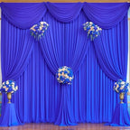 40x10FT Royal Blue Backdrop Curtains for Wedding Parties, Wrinkle Free Polyester Photography Backdrop Drapes for Baby Shower Birthday Parties Stage Background Stand Decorations 4x10ft,10 Panels - Image 5