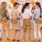 8 Sets Brown Heart Baby Shower Swing Shaking Balls Activity Set for Adults - Image 6