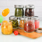 Mason Jars, 8 OZ, 12 Pack with Lids and Bands, Glass Canning Jars for Canning, Pickling, Preserving, Jam, Honey, Wedding Favors, Shower Favors (12 Pack) (Regular Mouth) - Image 6