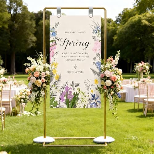 Gold Wedding Welcome Sign Stand Display Easel Stand - Image 6