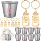 Vesici Baby Shower Party Favors Bottle Openers Keychains, 25 Sets, Girl by Vesici