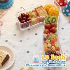Ledido Reusable 10'' Fillable Acrylic Charcuterie Board Box Number 70 - Image 2