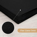 potricher Photo Album 4x6 Photos, 1000 Pockets, Linen Cover, Black - Image 6