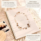Peachly Unisex Baby Memory Book - First Year Baby Book Keepsake - Forest - Image 3