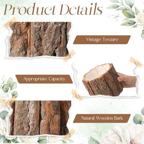 24 Pcs Wooden Vase for Centerpieces Wedding Flower, 4.7 Inch - Image 3