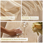 2 Pack Sequin Champagne Tablecloth 60x102inch Waterproof Glitter Table Cloth for Rectangle Tables, Shimmer Table Cover for Birthday Wedding Party Holiday Baby Shower Christmas Decoration - Image 4