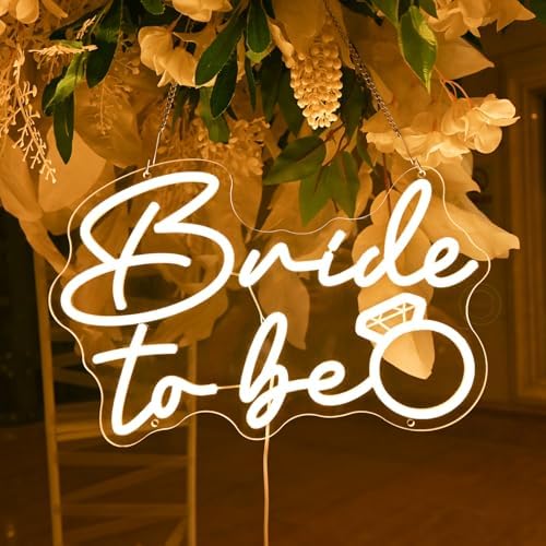 Britrio Bride to Be Neon Sign for Bridal Shower Bachelorette Party Backdrop - Image 2
