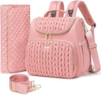 Tealari 4 in 1 Convertible Diaper Bag Backpack,Waterproof Baby Diaper Bag with Changing Pad,Converts into Baby Tote Bag,Diaper Backpack,Stroller Bag and Crossbody Diaper Bag by Tealari