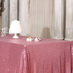 SquarePie Sequin Tablecloth 90 x 156 Inch Fuchsia Pink Sparkly Table Linen for Wedding Party - Image 7