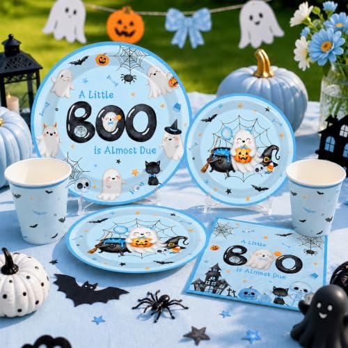 A Little Boo Is Almost Due Baby Shower,Halloween Baby Shower Decorations - Image 6