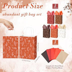 Kolldenn 100 Pcs Small Gift Bags Bulk, Orange, 8.27 x 5.91 x 3.15 Inch - Image 2