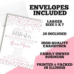 Amanda Creation Custom Baby Shower Invites Twinkle Sprinkle Baby Shower Invitation 20 5x7 Personalized Invites With Envelopes - Image 6