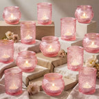24PCS Pink Votive Candle Holders by Unknown