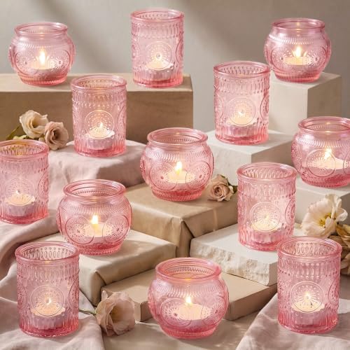 24PCS Pink Votive Candle Holders by Unknown