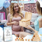 Marsui 136 Pcs Baby Shower Blocks to Decorate Game Kit, Blue Elephant - Image 6