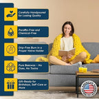 Alternative Imagination 100% Pure Natural Beeswax Votive Candles - 24 Pack - Hand-Poured - Unscented- Light Honey Aroma - 15 Hour Burn - Paraffin-Free, Long Lasting for Prayer, Meditation & Home Decor - Image 5