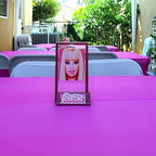 Fun Express 40 x 100 Feet Plastic Table Cover Roll Premium Disposable Plastic Tablecloth for All Type/Shape Tables | Picnic, Party, Banquet, Birthdays, Weddings (Plum) - Image 3