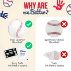 Circa Print Baby Baseball Handprint Ornament Kit, Ink Pad for Hand and Footprints - Unique Keepsake for Dads, Shower Present for Moms, Newborn Gift - Image 2