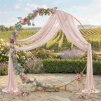 Pack of 1 Wedding Arch Drape Panel Fabric 30" x 40ft - Nude - Image 3