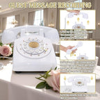 Audio Guest Book Wedding Phone, Retro Audio Phone Guestbook with Clear Voice Recording for Wedding Reception, Bridal Shower, Birthday, Baby Shower, Anniversary, Engagement - Image 5