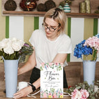 68 Pcs Flower Bar Buckets Kit 12pcs Galvanized Bucket Floral Shears Wood Sign Kraft Paper Flower Gift Bags with Ribbon, Bloom Bar Supplies for Wedding Bridal Baby Shower Birthday Table Centerpieces - Image 5