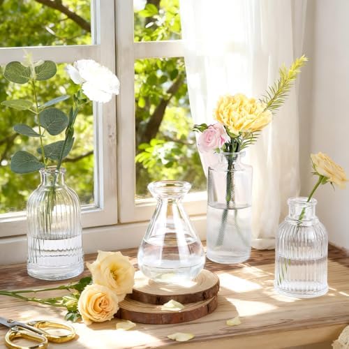 UPBUD Clear Glass Bud Vases Set of 36, Mini Flower Vase for Centerpieces - Image 7