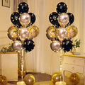 Cicicooie Balloon Centerpieces for Floor with String Light 2 Set Black Balloon Stand Kit Holder Decoration for Wedding Adult Birthday Party Men Bachelor Party by Cicicooie