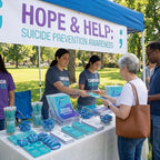 Resurhang 200 Pcs Suicide Prevention Awareness Item Bulk, Teal Purple Gifts - Image 6
