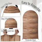 Wood Arch Backdrop Covers, Set of 3, 7.2ft 6.6ft 6ft, for Birthday Parties - Image 3