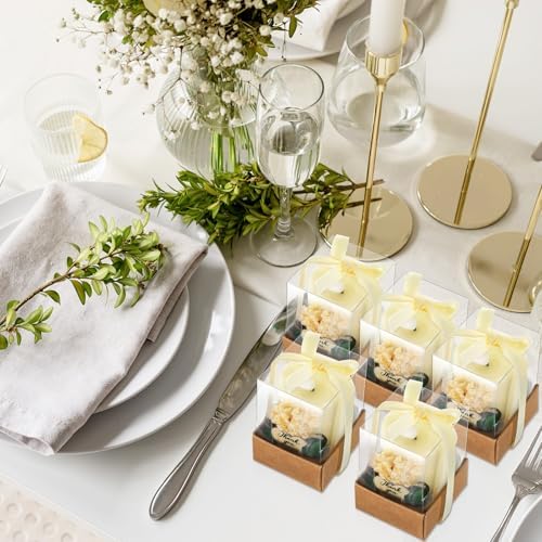 Tujoe 24 Pcs Baptism Party Favors Candles, LED Tea Lights Gift Boxes - Image 5