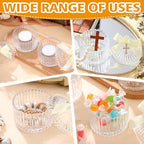 24 Sets Baptism Favors Crystal Bowl Cross Communion Baby Shower - Image 5