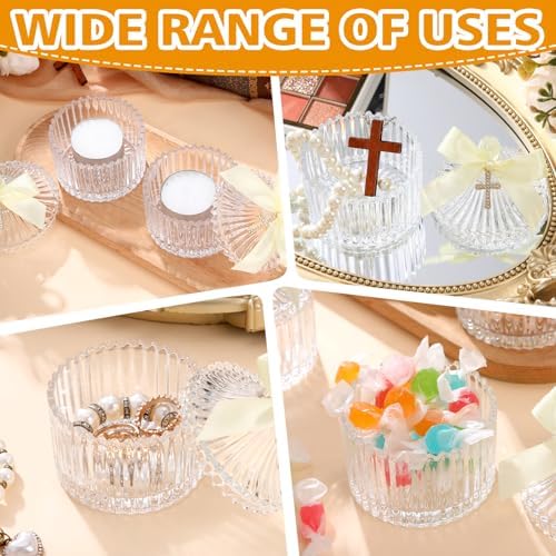 24 Sets Baptism Favors Crystal Bowl Cross Communion Baby Shower - Image 5
