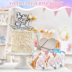 50 Sets Bottle Openers Baby Shower Return Favors for Guest Nail Clipper Bottle Opener Decorations with Thank You Tags Organza Bags for Baby Shower Gender Revel Party Souvenirs(Elephant) - Image 6